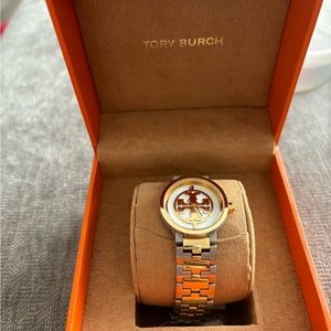 Tory burch gold and silver watch